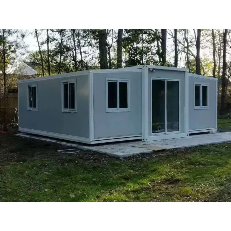 Nhà tiền chế có thể mở rộng cánh kép Nhà tiền chế có thể mở rộng cánh kép