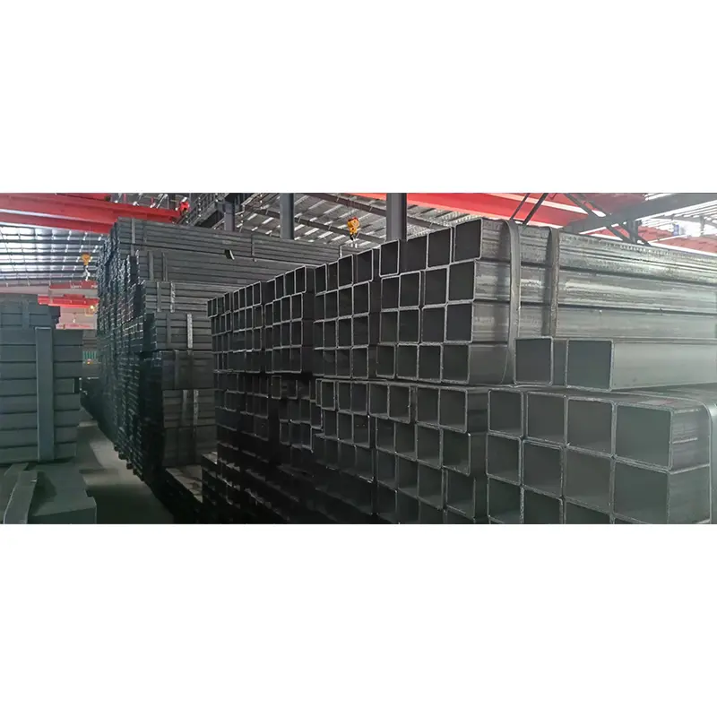 Ống thép hình chữ nhật và hình vuông màu đen có đường kính lớn Ống thép hình chữ nhật và hình vuông màu đen có đường kính lớn