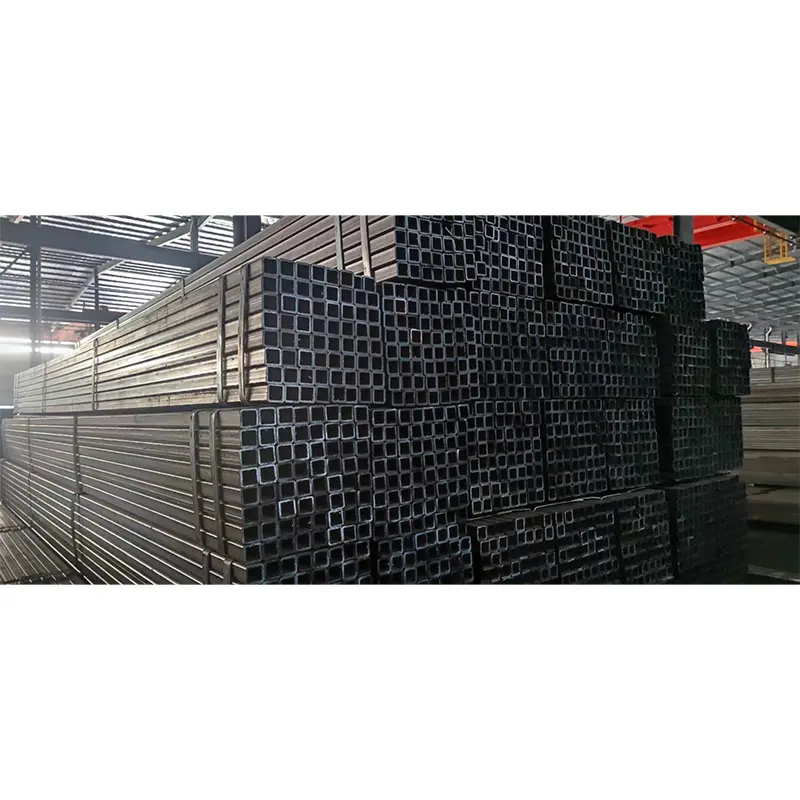 Ống thép hình chữ nhật và hình vuông màu đen tường mỏng Ống thép hình chữ nhật và hình vuông màu đen tường mỏng